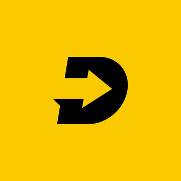 Letter D logo icon design template elements