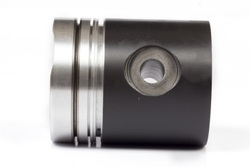auto piston parts white background isolated