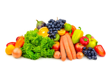 Fototapeta na wymiar set fruit and vegetables