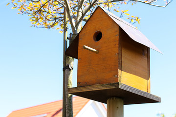 Schönes Gartenvogelhäusschen für Singvögel