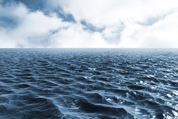Obraz premium Composite image of blue ocean