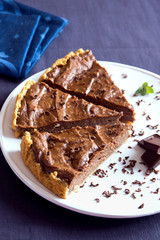 Homemade chocolate pie