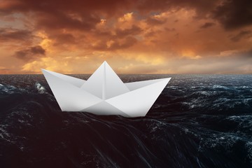 Composite image of image of a virtual origami