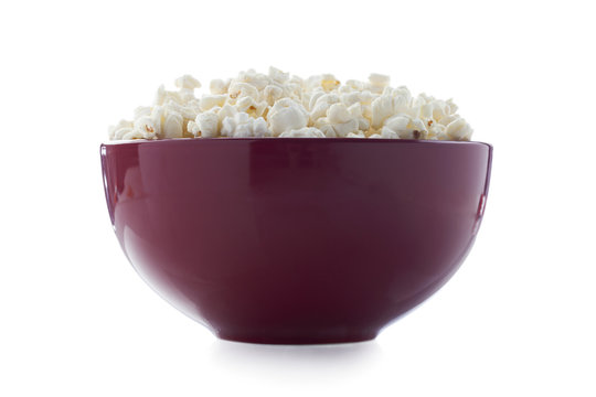 Popcorn In Red Bowl