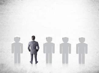 Recruitment concept businessman