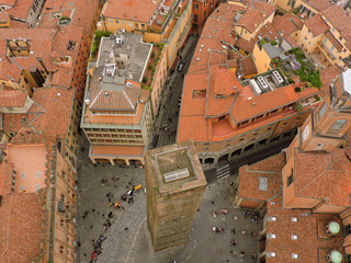 View of Bologna city center from the tower of Asinelli © lolilale