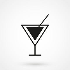 Cocktail icon vector