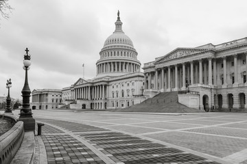 Washington DC - The Capitol Building toned in black and white
