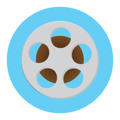Reel of film icon illustration