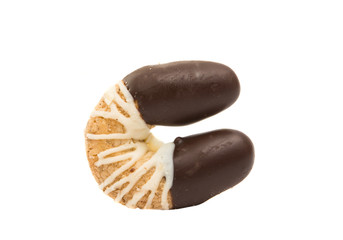 Horseshoe cookies isolated