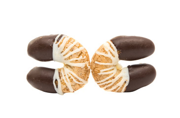 Horseshoe cookies isolated