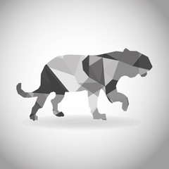 Animal design. Polygon concept. Shape and Origami icon, vector illustration