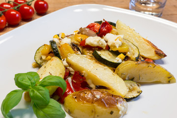 Gemüseauflauf überbacken