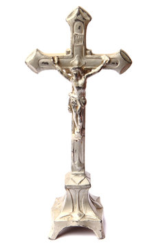 Metal Crucifix Isolated