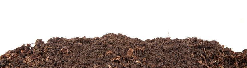 Soils for plants. isolated on white background