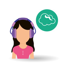 Music design. Online concept. Media illustration