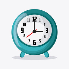 clock design. white background. time concept, vector illustration