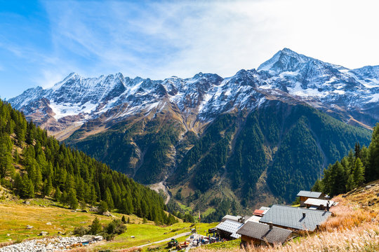Beautiful view of  Loetschental valley