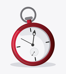 clock design. white background. time concept, vector illustration