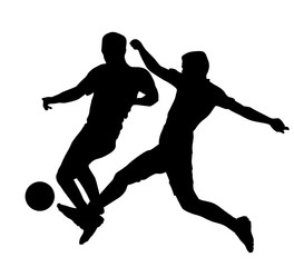 Soccer Players Silhouettes