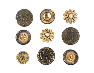 Many small original buttons