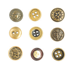 Many small original buttons