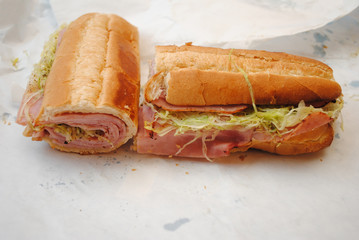 Takeout Ham Sub Ready to Eat