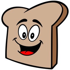 Bread Slice Mascot