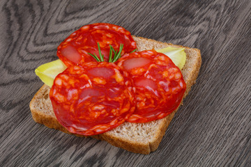 Chorizo sandwich