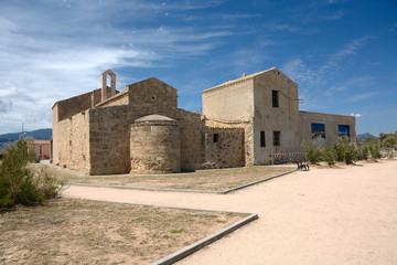 Sardinia Landmarks/Saint Efisio's little church in Nora