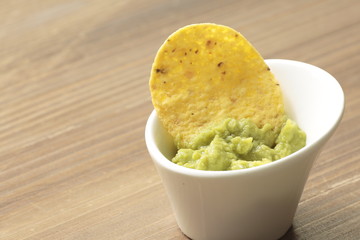 Guacamole and chips