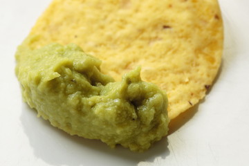 Guacamole and chips