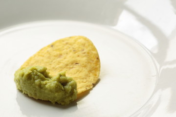 Guacamole and chips