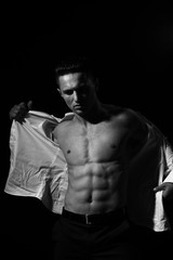 Obraz na płótnie Canvas Sexy muscular man
