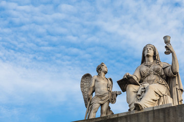 Obraz premium Turin, Italy - January 2016: Faith Statue