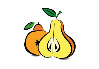 Fruta pera vector