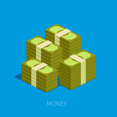 Concept of big money. 