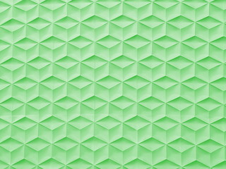 Green geometric cement  wall background.