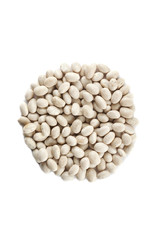 circle shape made of white beans