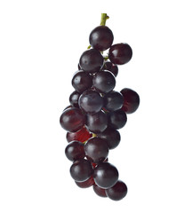 Dark grapes, Isolated on white background