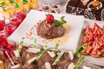 Christmas desserts close-up