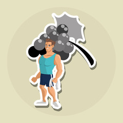 Healthy food design, organic and natural concept