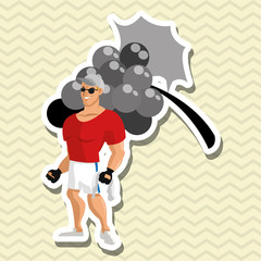 Healthy food design, organic and natural concept