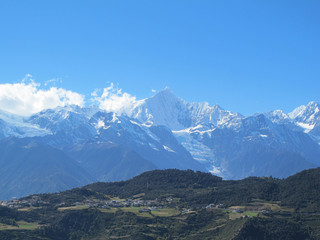 Meili(Meri) Snow Mountains or Meili Xue Shan, Kawagebo peak and