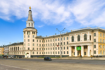 Fototapeta premium Agricultural Academy building in the center of Republic Square, Cheboksary, Russia