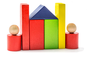 wooden geometric shapes