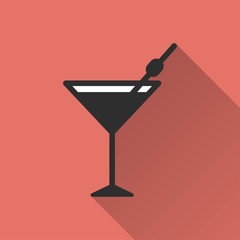 Cocktail - vector icon.