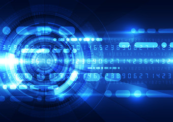 technology abstract digital background, vector illustration