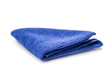 a blue microfiber cleaning towel - 109911928