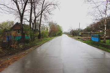 road in the village